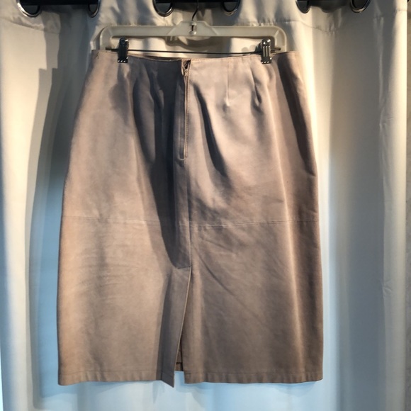 Vintage Split End Ltd Suede Leather Skirt - Picture 3 of 7